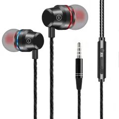 イヤホン 有線イヤホン 3.5mmジャック ノイズキャンセリング マイク付き 通話可能 ハイレゾ クリア通話 HiFi音質 音量調節 重低音 ステレオイヤフォン ヘッドホン T1156