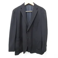 ジャケット テーラードジャケット シングル 総裏 大きいサイズ 紺 ネイビー 3L サンプル品