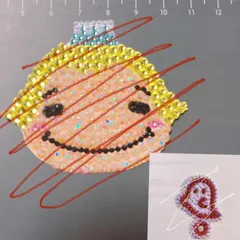 うちわ　デコパーツ　山田くんセット