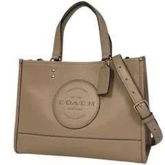 コーチ COACH デンプシー トートバッグ 2WAY ショルダーバッグ トートバッグ レザー ベージュ C2004 レディース 【中古】
