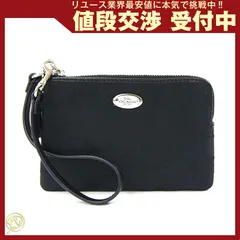  コーチ ポーチ シグネチャー F64375 ブラック