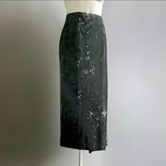 USA製 90s ヴィンテージ ベロア スカート アメリカ ビンテージ 黒 レア