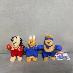 カンガルー ボクシング シッティング キーホルダー ぬいぐるみ ブルー