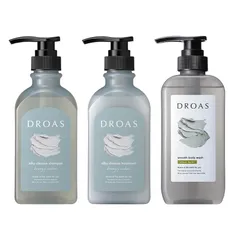 DROAS ドロアス | シャンプー トリートメント ボディーソープ 3点セット シルキークレンズ × スムース 1