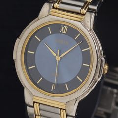 美品】シチズン エクシード A735-H10449 チタン エコドライブ 青貝