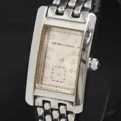 QZ エンポリオアルマーニ AR-0107 50M シルバ―文字盤 スモセコ レディース腕時計 2000000 NSK KRK