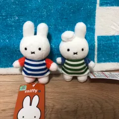 ミッフィー ボーダー柄 ONE PIECE キーホルダー 2種