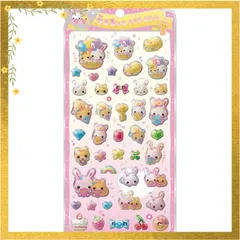 【迅速発送】クラックス CRUX うるちゅる ポップシール フワフワらびちゃん ぷっくり 立体 スマホデコ 推し活 0