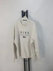 NIKE ナイキ スウェットシャツ クルーネック フリース スウェットシャツ 起毛 白 XL