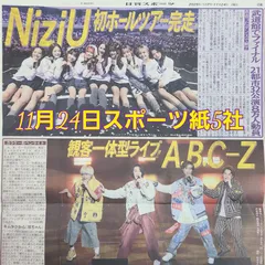 匿名配送！送料込み！  11月24日 朝刊　 スポーツ紙全5社