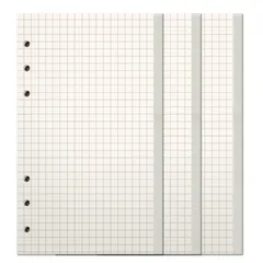 【特価商品】リフィル用紙 詰め替え用紙 専用リーフ ビジネス手帳 厚型 方眼 A6サイズ A6 バイブル バインダー用 6穴 ルーズリーフ用 システム手帳リフィル 45枚*3冊 手帳リフィル サムコス