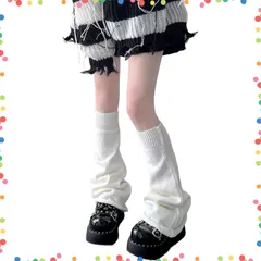 【在庫セール】ルーズソックス 冷え対策 ルーズソックス ソックス 足首ウォーマー 制服 厚手 仮装 可愛い コスチューム 女性 靴下 原宿系 暖かい 防寒 ゴシック系 レディース 人気 レッグウォーマー コスプレ 学生 [Annielace]