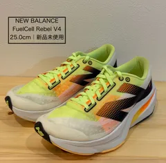 ニューバランス FuelCell Rebel v4 フューエルセル レベル v4 MFCXLL4 メンズ 陸上 ランニングシューズ D : ホワイト×イエローグリーン New Balance　25cm