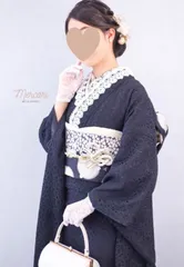 人気カラー✨　黒　振袖　成人式　フルセット