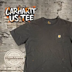 【Carhartt】雰囲気系 ボロ グランジ ペンキ加工 ポケットTシャツ 2XL 古着