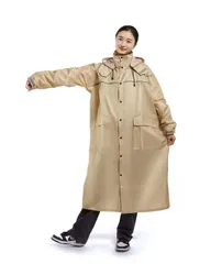 新商品 多機能 軽量 通勤通学 レディース&メンズ 防風防水 レインコート【通気性メッシュ・取り外し可能なフード】 男女兼用 [Fipiifly] 収納袋付き