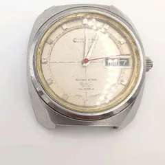 CITIZEN SEVEN STAR Watch Men's Automatic Round Silver Y2K 00S Vintage Not Working シチズン セブンスター メンズ 時計 自動巻き ラウンド シルバー ヴィンテージ 不動品