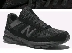 ニューバランス 990v5 トリプルブラック USA eu43 275mm オールブラック