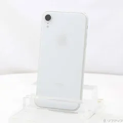 〔中古品〕 iPhoneXR 64GB ホワイト MT032J／A SIMフリー【344】