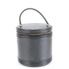 美品 ルイヴィトン エピ カンヌ M48032 レザー ハンドバッグ トート ブラック 本革 レディース RUE DB8-10【中古】