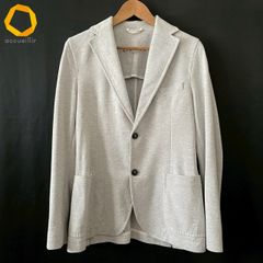 美品 チルコロ1901 ダブルジャケット ライトグレー 50 XL ストレッチ