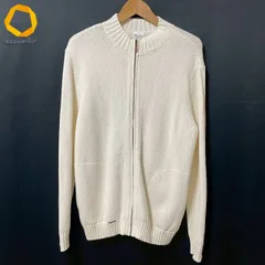 #anc パパス Papas カーディガン M アイボリー ニット ジップアップ カシミヤ混 美品 メンズ [947065]のサムネイル