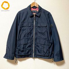 イタリア製 90s ARMANI モーターサイクルジャケット マルチポケット L 