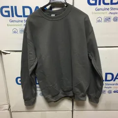 新品未使用 GILDAN ギルダン セットイン トレーナー チャコール XS,S,M,L,XLサイズ 灰色 8.0oz チャコールグレー ダークグレー グレー 無地 裏起毛 長袖 クルーネック スウェット スエット セットアップ セットイン ミリタリー