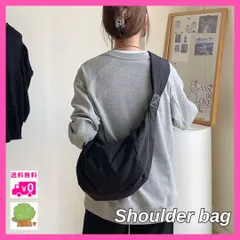 ショルダーバッグ ボディバッグ ラウンド 黒 ブラック 大人気 軽量 斜めがけ 撥水 ナイロン アウトドア 旅行 ライブ 手が空く