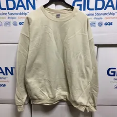 新品未使用 GILDAN ギルダン セットイン トレーナー サンド XS,S,M,L,XLサイズ ベージュ系色 8.0oz ベージュ サンドベージュ オフホワイト 無地 裏起毛 長袖 クルーネック スウェット スエット セットアップ セットイン ミリタリー