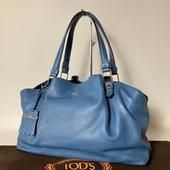2509-307｜美品｜トッズ ハンドバッグ レザー ブルー