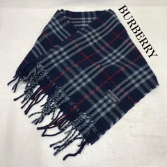 バーバリー ノバチェック ウール100％ マフラー フリンジ ストール ユニセックス イングランド製 レディース - ISItems【USED】【古着】【中古】50147561