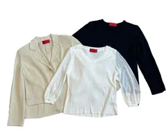 RE330 Roberta di Camerino  ロベルタニカメリーニ　カットソー　ジャケット 3点セット　レディース　ホワイト　ベージュ　ブラック　サイズ38〜40