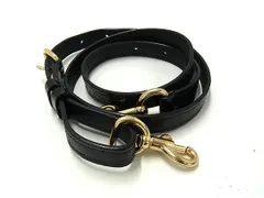 ■極美品■ COACH コーチ クロコダイル型押しレザー バッグ用 ショルダーストラップ  クロスボディ レディース ブラック系 FP7772