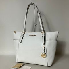 2511-53｜マイケルコース トートバッグ レザー ホワイト - Mercari