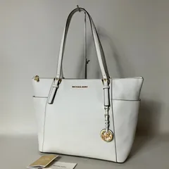 2511-53｜マイケルコース トートバッグ レザー ホワイト