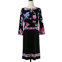 専用出品　極美品　レオナール　fashion ワンピース　花柄　青　42size 専用出品 極美品 レオナール fashion ワンピース 花柄 青 42size 専用