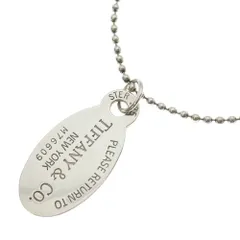 TIFFANY & Co. (ティファニー) RETURN TO TIFFANY NECKLACE リターントゥティファニー オーバルタグ ネックレス シルバー