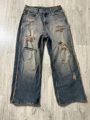 ヴィンテージ ワイド デニム パンツ 出品