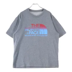 THE NORTH FACE (ザノースフェイス) フロントロゴプリント 半袖Tシャツ カットソー グレー NT32007Z