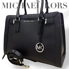 ☆★MICHAEL KORS　マイケルコース★マイケルコース　トートバッグ　ショルダーバッグ　斜め掛け　2way   チャーム　ブラック　シルバー金具　ロゴ★　♯2055