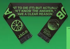 ハンロロ グレープフルーツアプリコットクラブ MD スカーフ マフラー