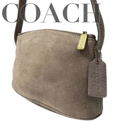 ☆★COACH コーチ★オールドコーチ　ショルダーバッグ　斜め掛け　レザー　スエード　チャーム　ブラウン　レディース　シンプル　ファスナー★　♯2104