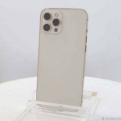 〔中古品〕 iPhone12 Pro Max 256GB ゴールド NGD13J／A SIMフリー【377】