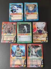 aca446 ナルト カード まとめ データカードダス はたけカカシ イルカ ハンザキ ふうまアラシ 変幻 トルネードライトニング