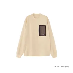 在庫処分／売切御免／ザ・ノース・フェイス ロングスリーブフィールドポケットティー（メンズ） SS サンドストーン Mサイズ NT62330