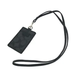 COACH コーチ IDケース/ストラップ付  シグネチャー/PVC    ブラック ユニセックス / 240001174231