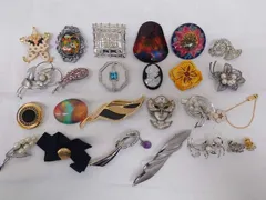 お買い得品 ブローチ おまとめ25点 アンティーク ヴィンテージ Used