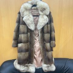 ミンク毛皮 グレー系 毛皮 ロングコート サイズF - メルカリ