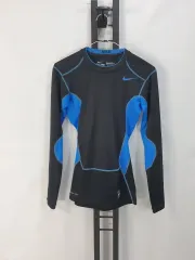 ナイキ コンプレッション プロコンバット 長袖Tシャツ ロングスリーブ ブラック ブルー m